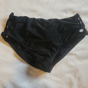 Black Side-Strap Bikini Bottoms